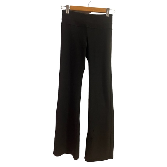 Lululemon Reversible Groove Pants black/black pink white  Mid Rise 4 Flare - Picture 2 of 10